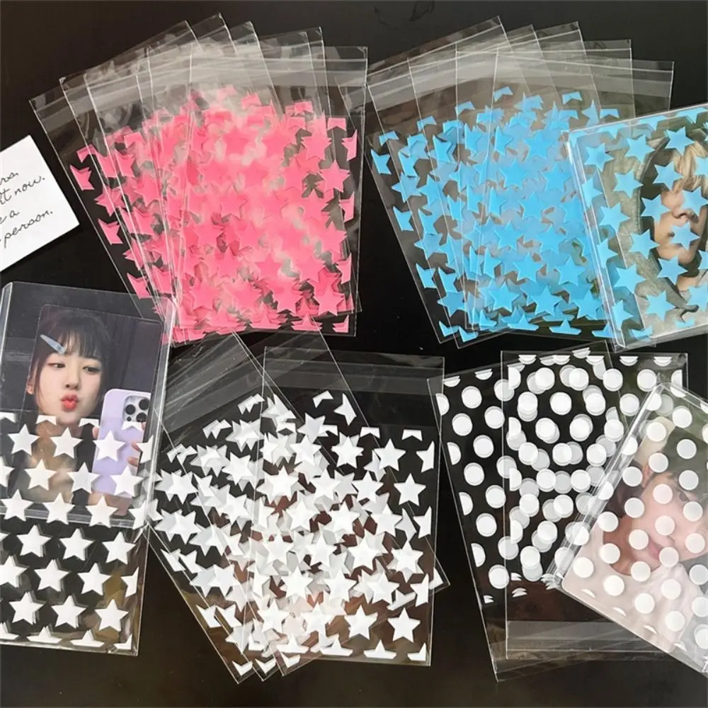 Color: Olive, Gift Box Size: 5x5x5cm - 50 PCS 10x8cm Gift Packaging Bags Waterproof Idol Card Peripheral Storage Gift Pouch Creative Star Jewelry Self-adhesive Bag