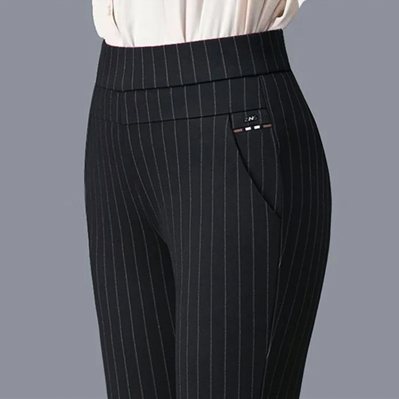 Color: Ivory, Size: XL - Thin & Thick Warm Winter Pencil Pants Womens Snow Plush Strench Lady OL SkinnyTrousers Femal Thichen Slim  Clothing Leggings