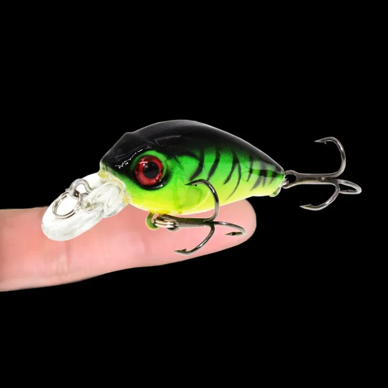 Color: Light Grey - 1PCS Wobblers Quality Crankbait Simulation Fishing Lure 4.5cm 3.8g Jerkbait Floating Hard Bait Bass Carp Pesca Fishing Tackle