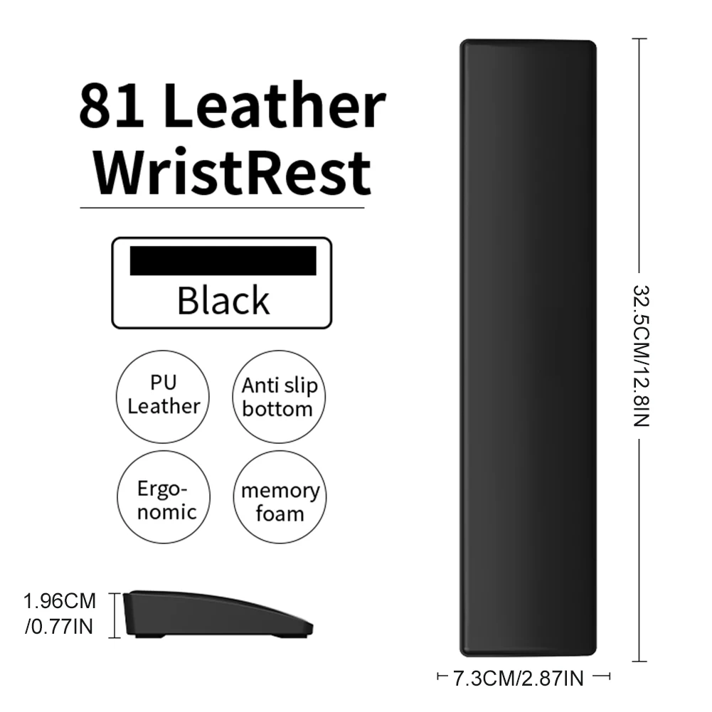 Color: WHITE, Ships From: CHINA - Gaming Keyboard Wrist Rest Pad Ergonometric Memory Foam Anti-Slip Rubber Stable Base Palm Rest 87 Keys Keyboard Hand Support