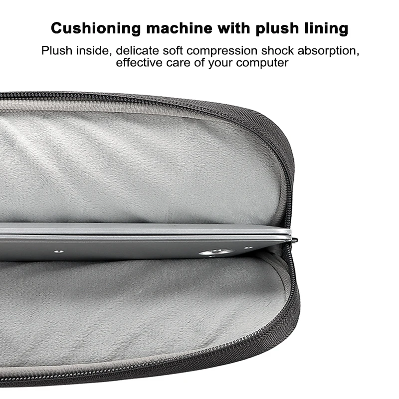 Color: Beige, Size: 14-inch - Waterproof Leather Laptop Bag Sleeve 13 14 15 Inch Case For MacBook Air Pro 13.3 15.4 Xiaomi HP Dell Acer Notebook Computer Case