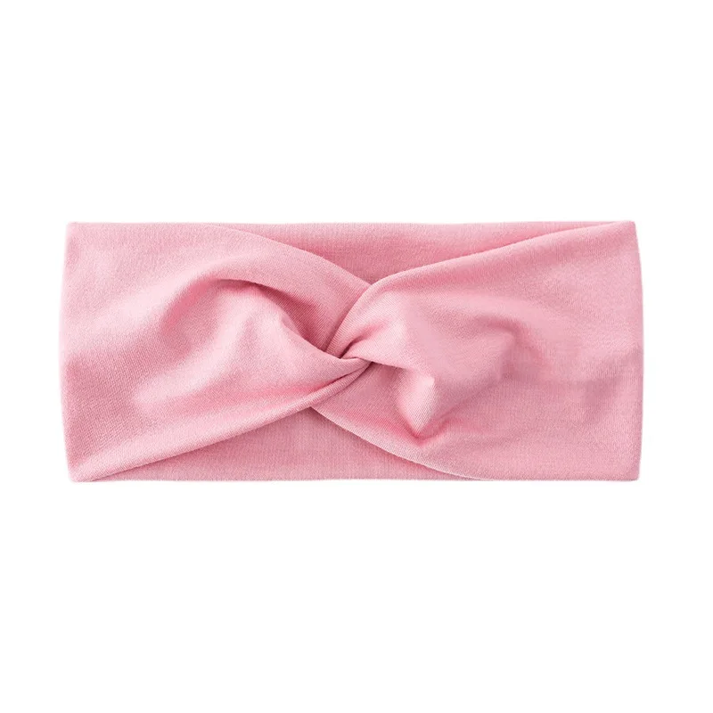 Color: Pink, Ships From: CHINA - Pilates Elastic Hair Bands Yoga Headband Running Cycling Sweatband Turban Makeup Hair Hoop Makeup Headwrap Women
