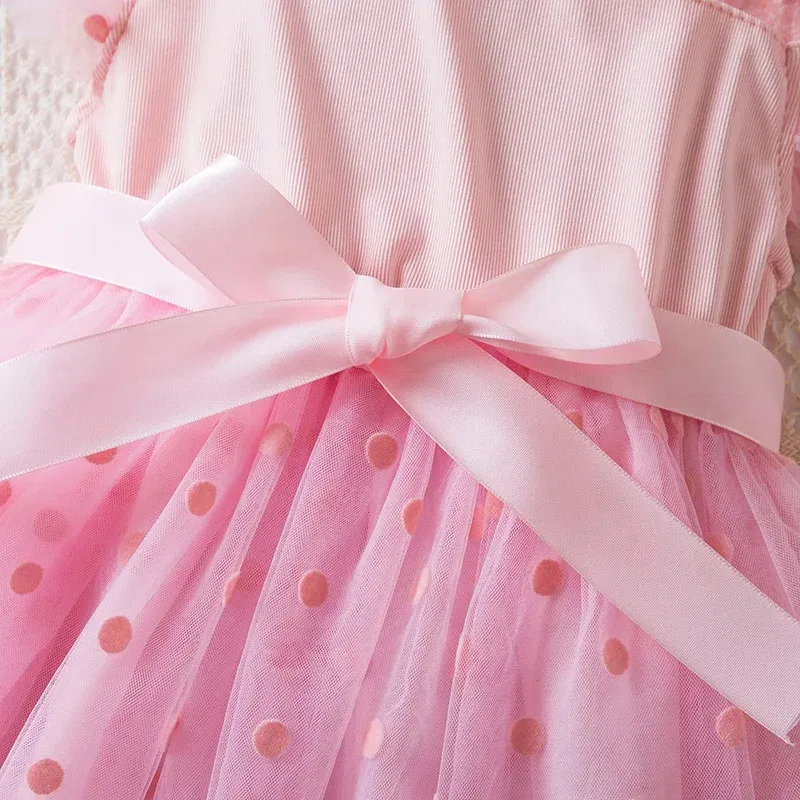 Color: army green, Size: M - Hello Kitty 2-6Y Baby Girl Dress Princess Mesh Skirt Summer Sleeveless Wedding Party Dresses for Girls Summer
