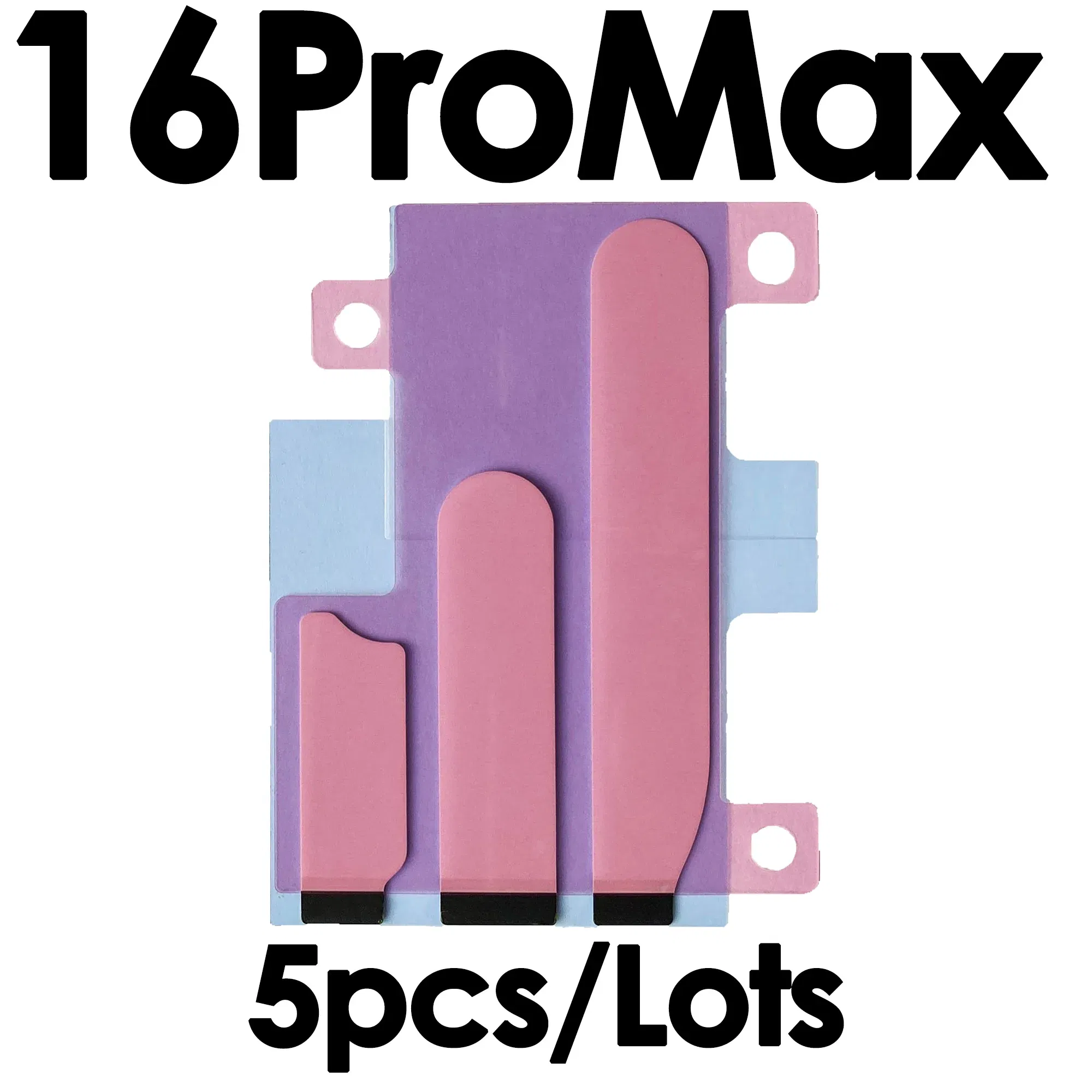 Color: Blue - 5Pcs Battery Adhesive Sticker for iPhone 13 14 15 16 Pro Max 14 Plus 11Pro 12 Mini 13Pro Battery Glue Tape Replacement Pull Tab