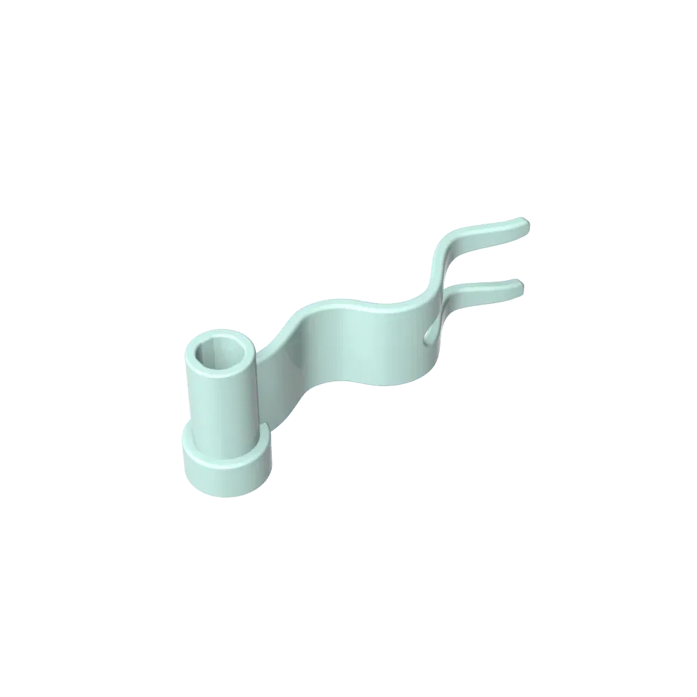 Color: Pink - Gobricks GDS-M204 Flag 4 x 1 Wave Right compatible with lego 4495 4495b pieces of children building block