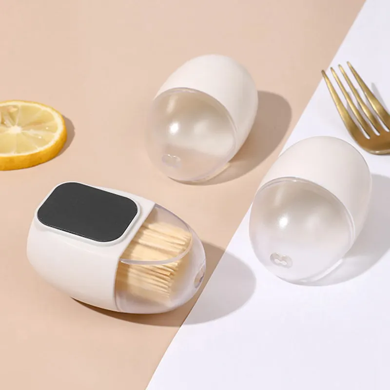 Color: black, Ships From: CHINA - Refrigerator Magnetic Toothpick Dispenser with Lid Plastic Clear Tooth-pick Holder Storage Box Mini Container for Home Kitchen