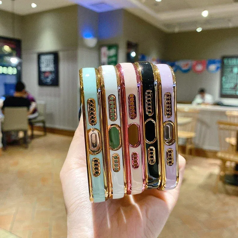 Color: Brown, Compatible-Phone Models: For iPhone 14 Pro Max, Ships From: CN - Electroplating Side Love Heart Phone Case For IPhone 16 15 14 13 12 11 Pro Max XR 8 Plus SE2/SE3 Shockproof Back Cover