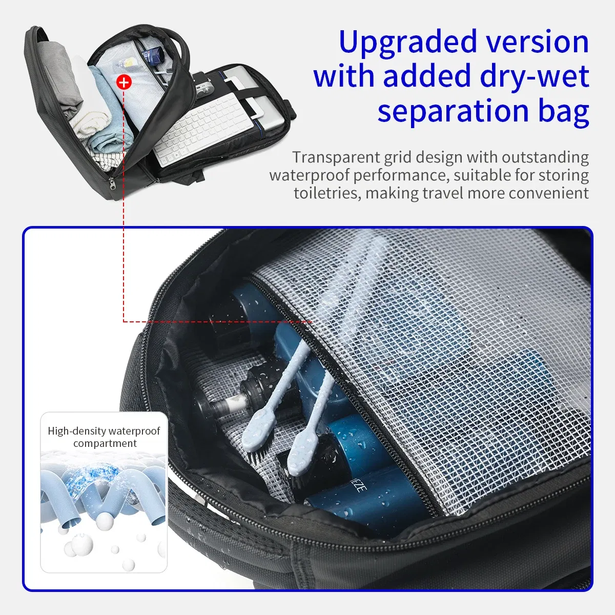 Color: Beige, Ships From: CHINA - Tigernu Men Backpack 15.6 17inch Laptop Backpacks Bag Thin Backpack Anti-theft Bag Male Travel Backpack School Backpack Business