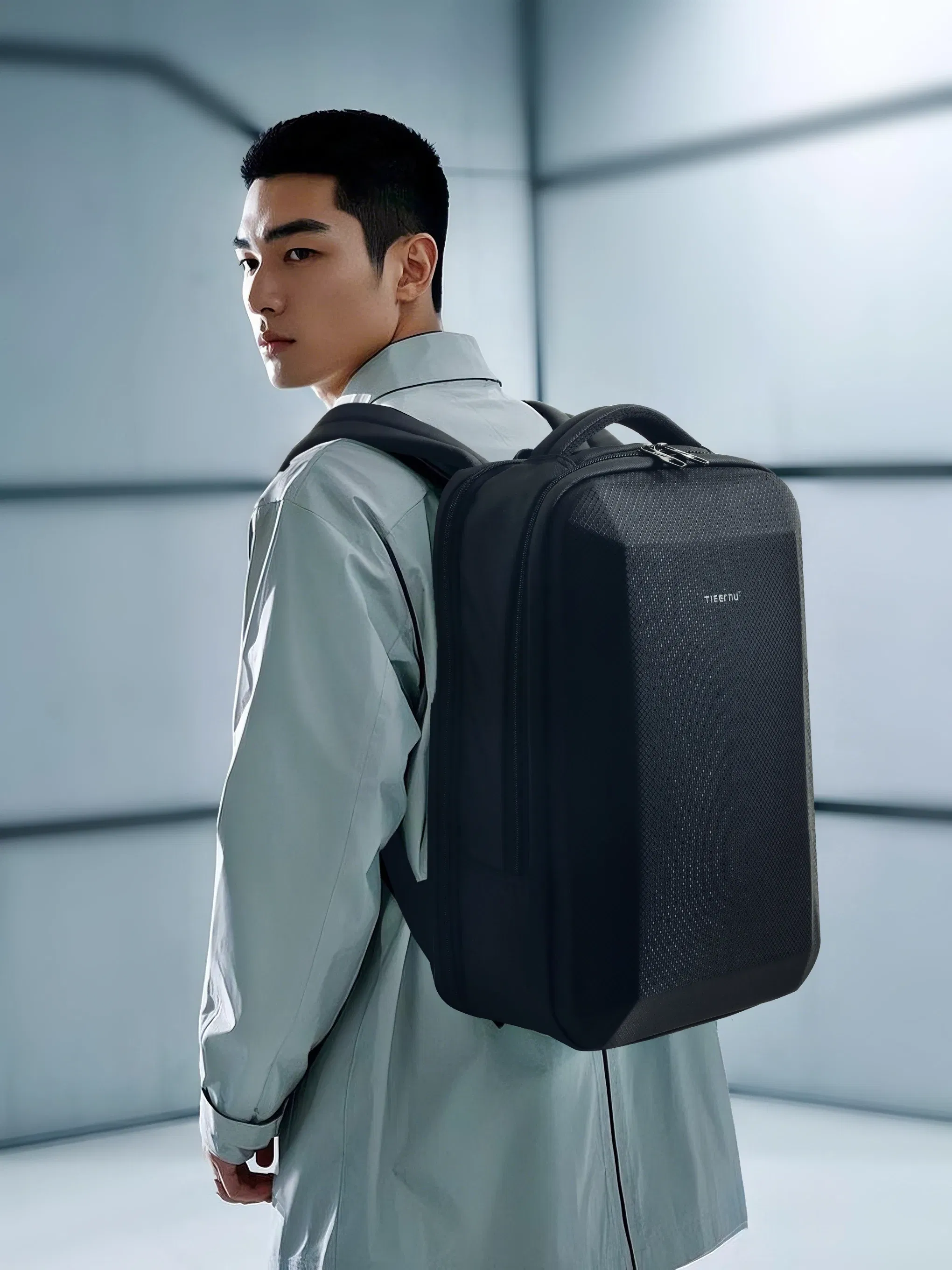 Color: Beige, Ships From: CHINA - Tigernu Men Backpack 15.6 17inch Laptop Backpacks Bag Thin Backpack Anti-theft Bag Male Travel Backpack School Backpack Business