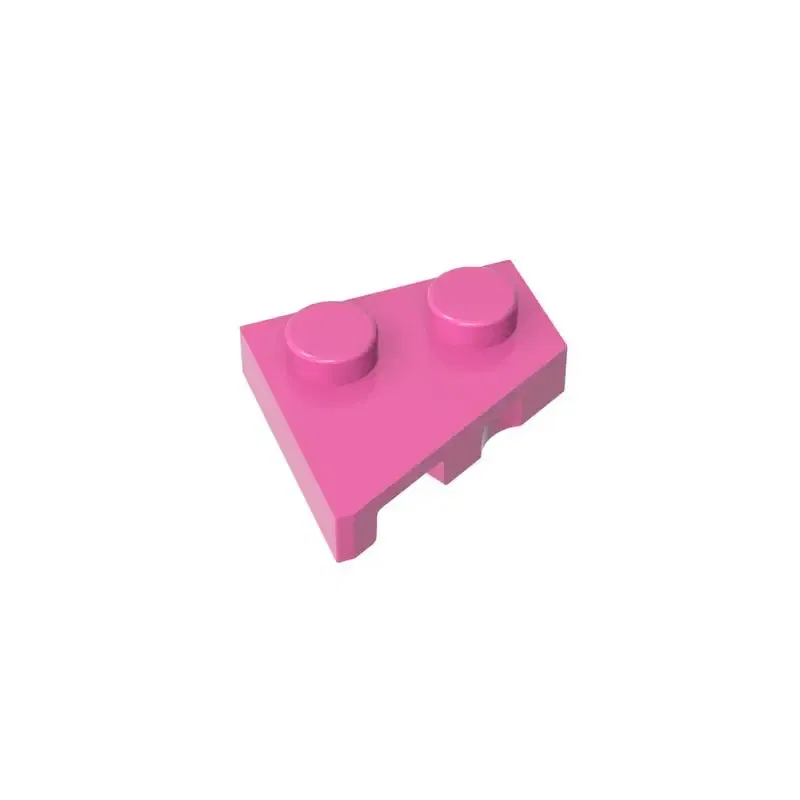 Color: RED - Gobricks 10PCS Parts Wedge, Plate 2 x 2 Left Compatible with 24307 pieces of children's toys Building Blocks Educatonal Techni