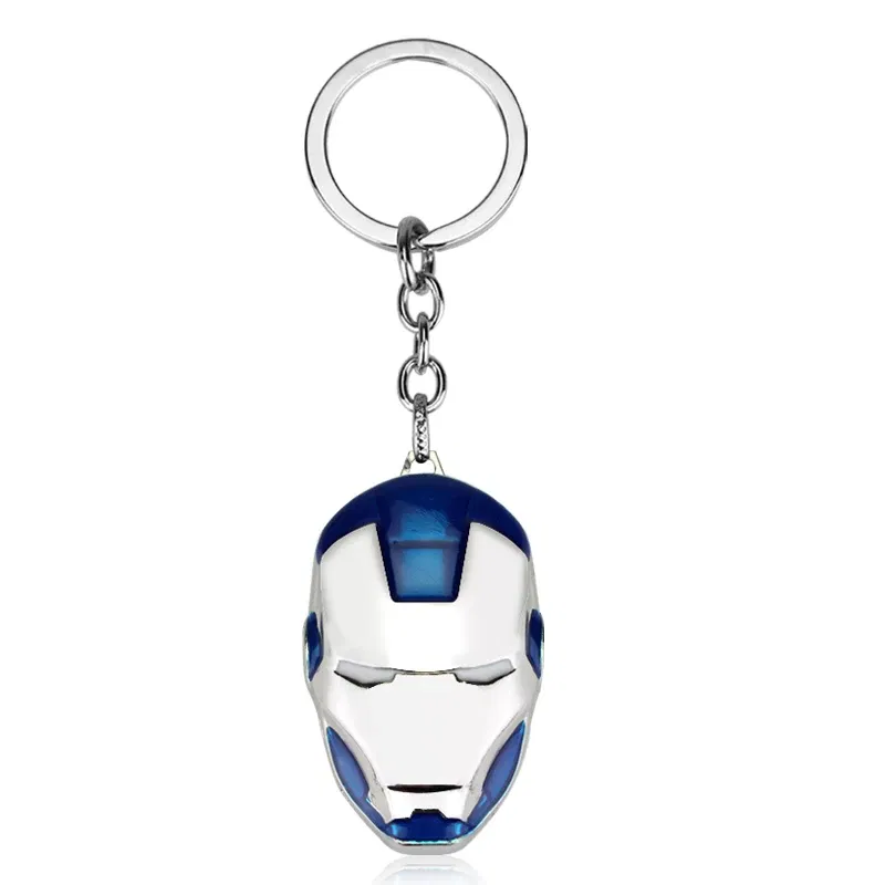 Color: Red, Ships From: CHINA - The Avengers Superhero Iron Man Keychain Marvel Jewelry Car Key Holder Accessories Men Backpack Keyring Accessories for Fan Gift