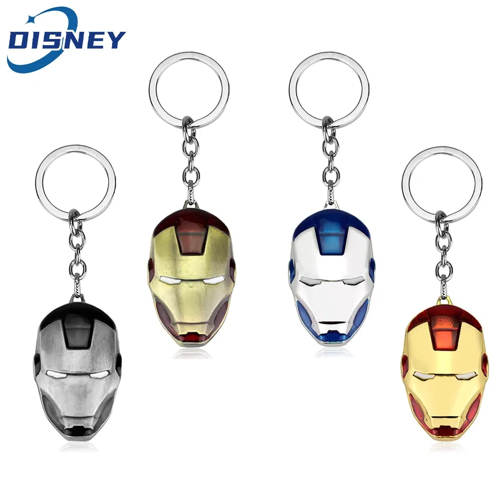 Color: Red, Ships From: CHINA - The Avengers Superhero Iron Man Keychain Marvel Jewelry Car Key Holder Accessories Men Backpack Keyring Accessories for Fan Gift