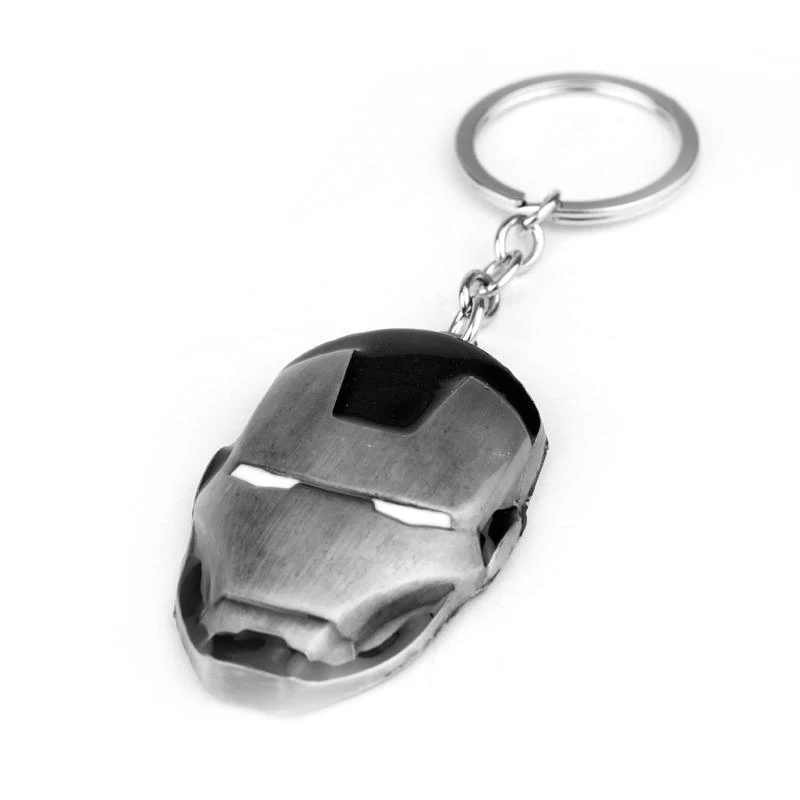 Color: Red, Ships From: CHINA - The Avengers Superhero Iron Man Keychain Marvel Jewelry Car Key Holder Accessories Men Backpack Keyring Accessories for Fan Gift