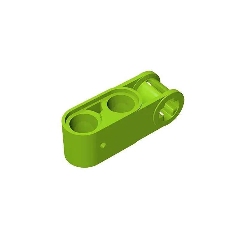 Color: light green - Gobricks GDS-936 Technical, Axle and Pin Connector Perpendicular 3L with 2 Pin Holes compatible with lego 42003 Educational