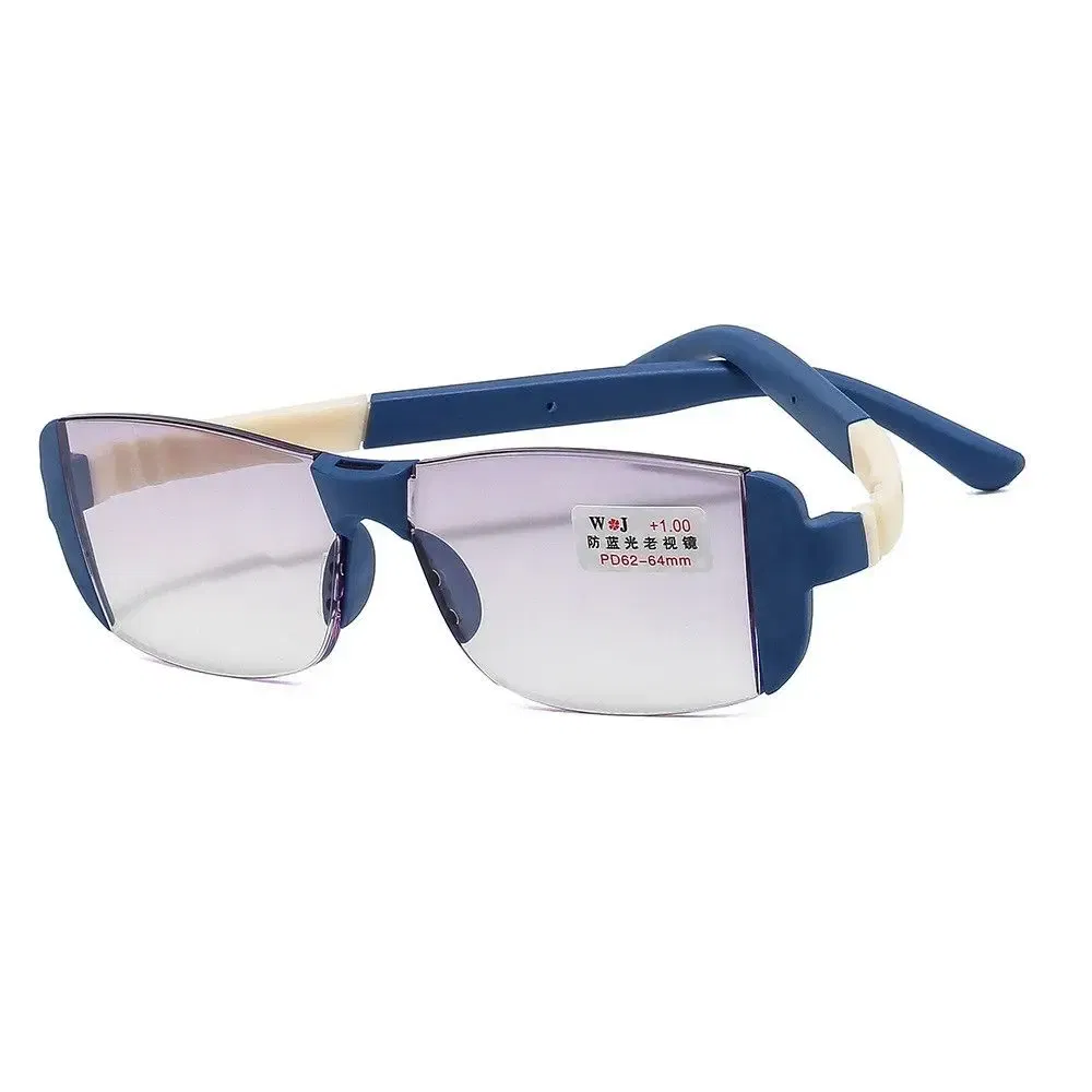 Frame Color: WHITE, Eye Prescription: +150 - Fashion Anti-Blue Light Reading Glasses Urltra-Light Eye Protection Men Women Elegant Comfortable Eyeglasses Unisex Glasses
