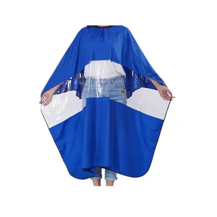 Color: DARK GRAY, Ships From: CHINA - Professional Waterproof Styling Salon Barber Hairdresser Hair Cutting Hairdressing Gown Cape with Viewing Window Apron