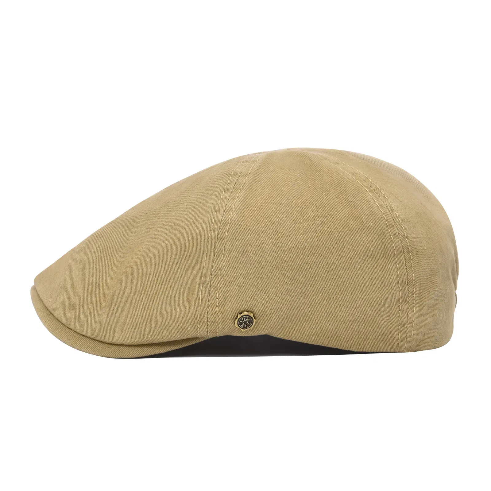 Color: GRAY, Hat Size: One Size - VOBOOM 100% Man's Beret Cotton Gatsby Hat Ivy Cap Irish Hunting Newsboy Cap Flat Cap Cabbie Hats Driving Golf Caps