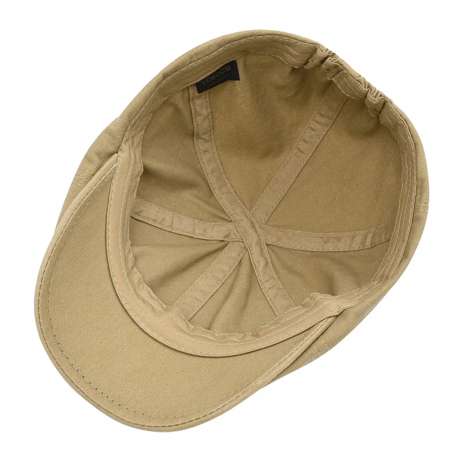Color: GRAY, Hat Size: One Size - VOBOOM 100% Man's Beret Cotton Gatsby Hat Ivy Cap Irish Hunting Newsboy Cap Flat Cap Cabbie Hats Driving Golf Caps