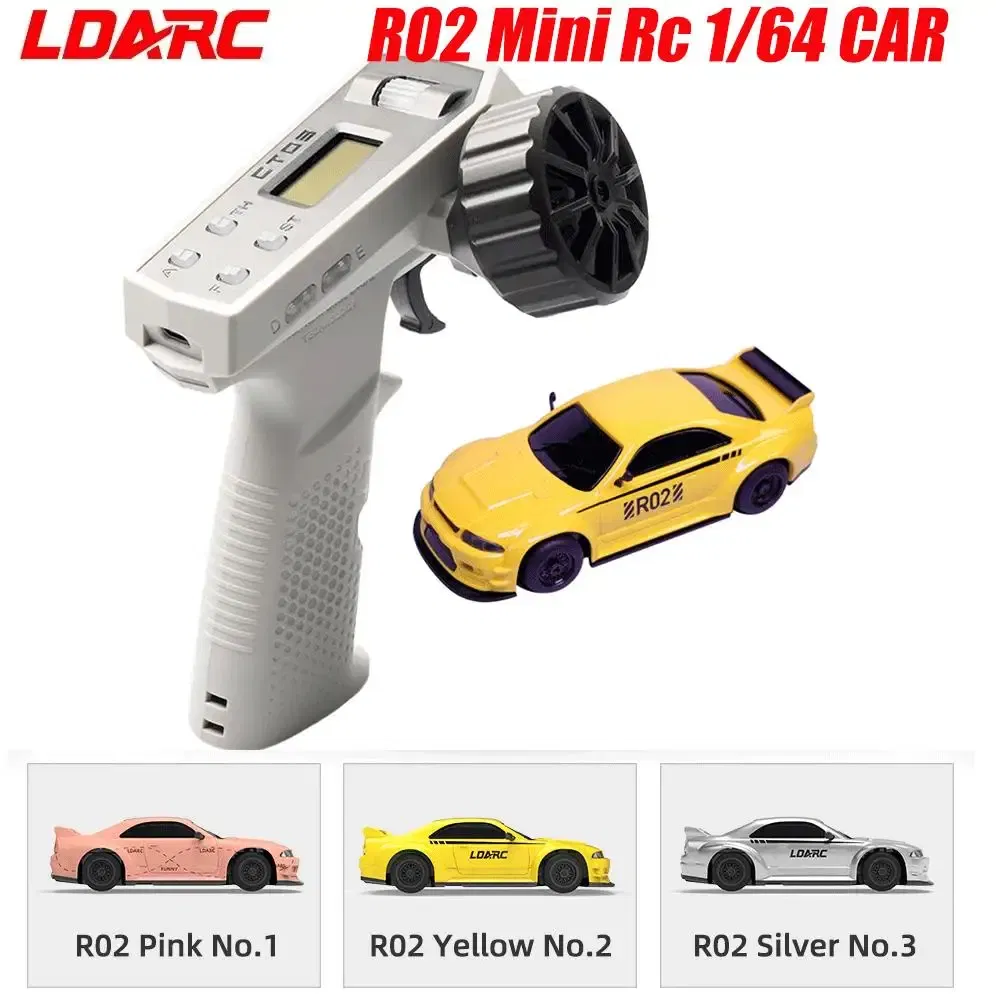 Color: black - LDARC R02 Mini Rc Sports 1/64 Simulated Electric Remote Control Model Car Tabletop RTR 2.4G Adults Children'S Toys Gift