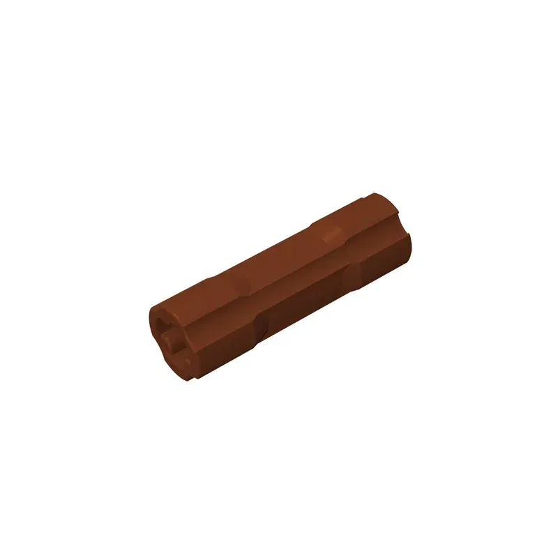 Color: Brown - Gobricks GDS-1145  Technical, Axle Connector 3L compatible with lego 26287 children's DIY Educational Building Blocks Technical