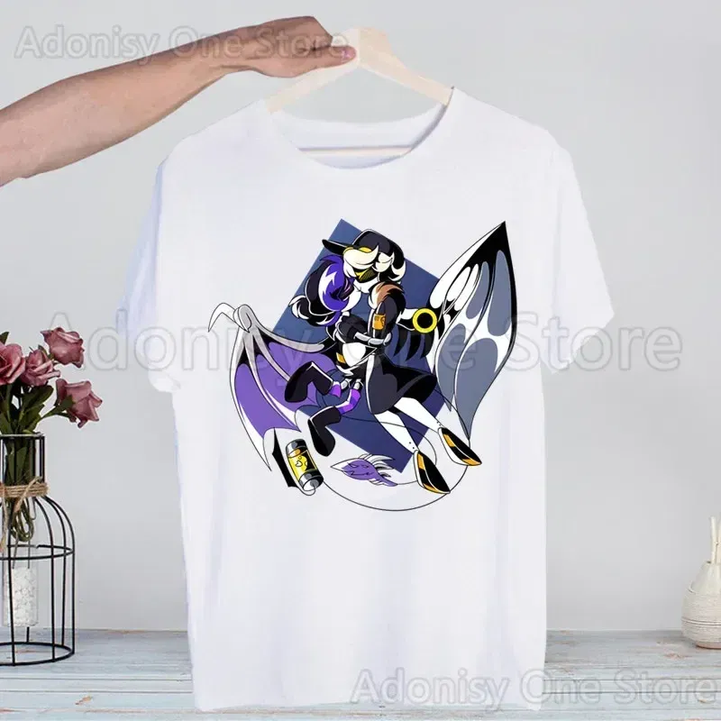 Color: SKY BLUE, Size: L - Murder Drones Fashion Man Tshirt Summer Fashion T-shirt Casual White Funny Cartoon Print T-shirt Hip Pop Tops tee