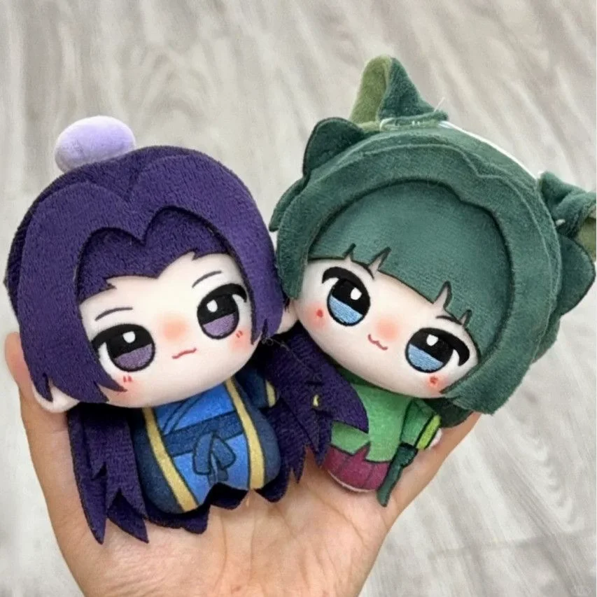 Color: MAROON, Height: 0-10cm - Genuine Anime The Apothecary Diaries Kusuriya no Hitorigoto Maomao Jinshi Renshi Plush Doll Stuffed Toy Plush Pendant Kids Gifts