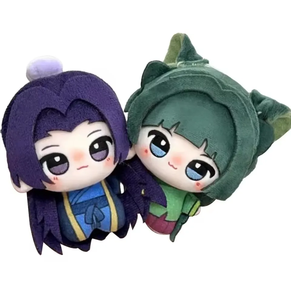 Color: MAROON, Height: 0-10cm - Genuine Anime The Apothecary Diaries Kusuriya no Hitorigoto Maomao Jinshi Renshi Plush Doll Stuffed Toy Plush Pendant Kids Gifts