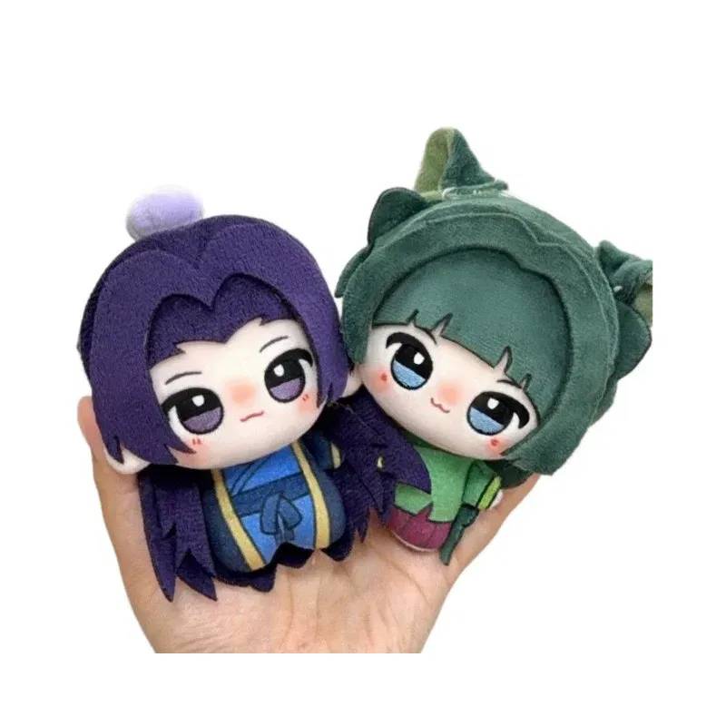 Color: MAROON, Height: 0-10cm - Genuine Anime The Apothecary Diaries Kusuriya no Hitorigoto Maomao Jinshi Renshi Plush Doll Stuffed Toy Plush Pendant Kids Gifts