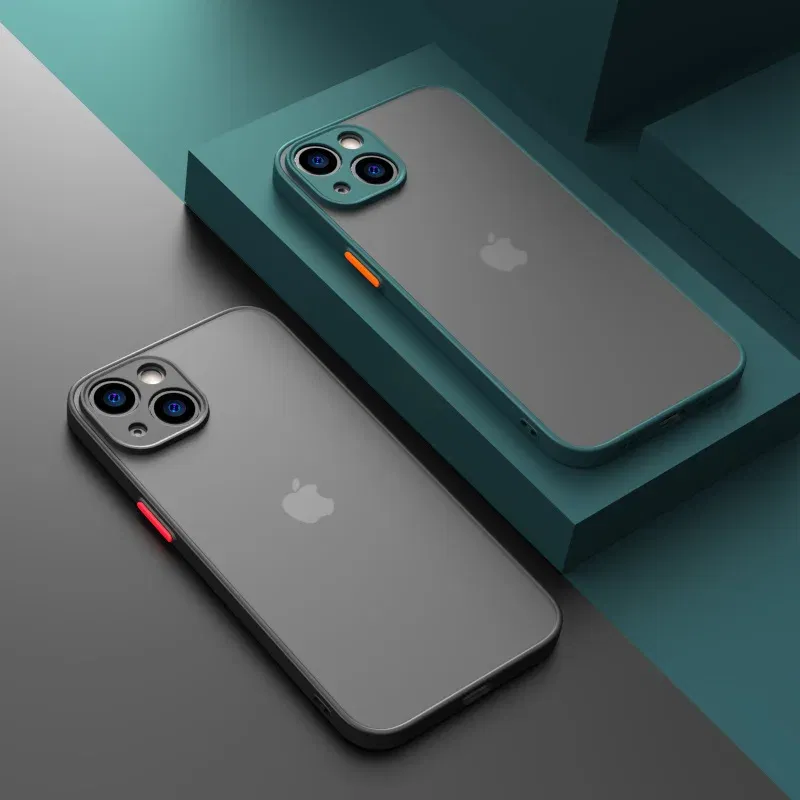 Material: Cotton Fabric, Color: Green - Matte Phone Case for IPhone 13 12 11 14 Pro Max Mini Luxury Soft Silicone Shockproof Case for IPhone X XS Max XR 15 7 8 Plus SE
