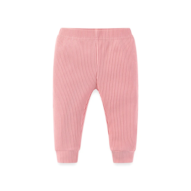 Color: WHITE, Kid Size: 18M - Kiddiezoom 1 Pcs/Lot Fashion Unisex Solid Baby Boy Girl Pants 0-24Months Cotton Ribbed Soft Newborn Leggings