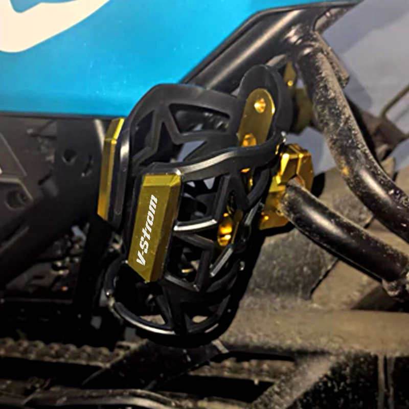 Color: Yellow - For Suzuki VSTROM 650 800 1000 1050 1050XT V-STROM 250 800DE 1050DE CNC Accessories Beverage Water Bottle Cage Drink Cup Holder