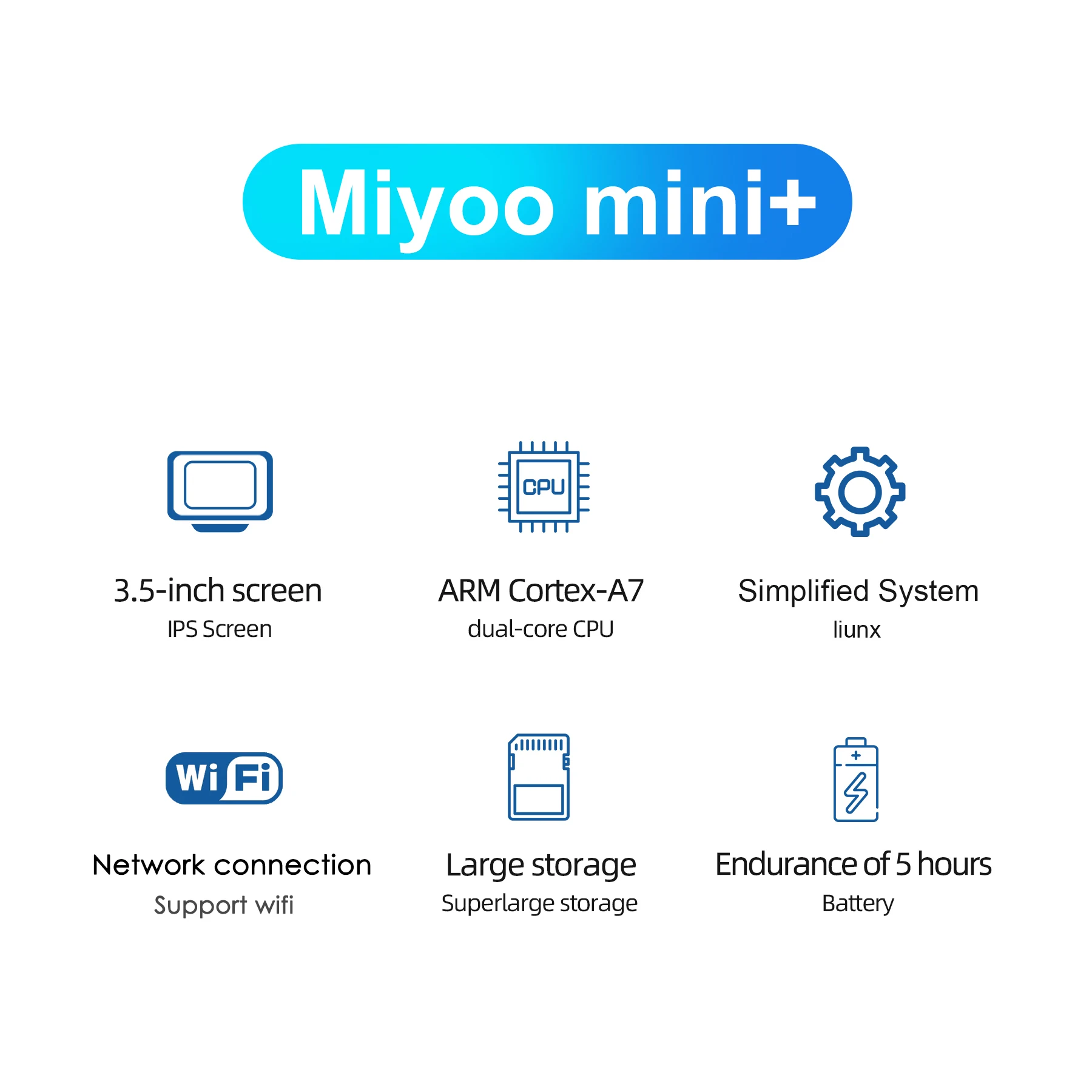 Color: Blue, Bundle: Bundle 3 - MIYOO Mini Plus Portable Retro Handheld Game Console V2 Mini+ IPS Screen Classic Video Game Console Linux System Children's Gift