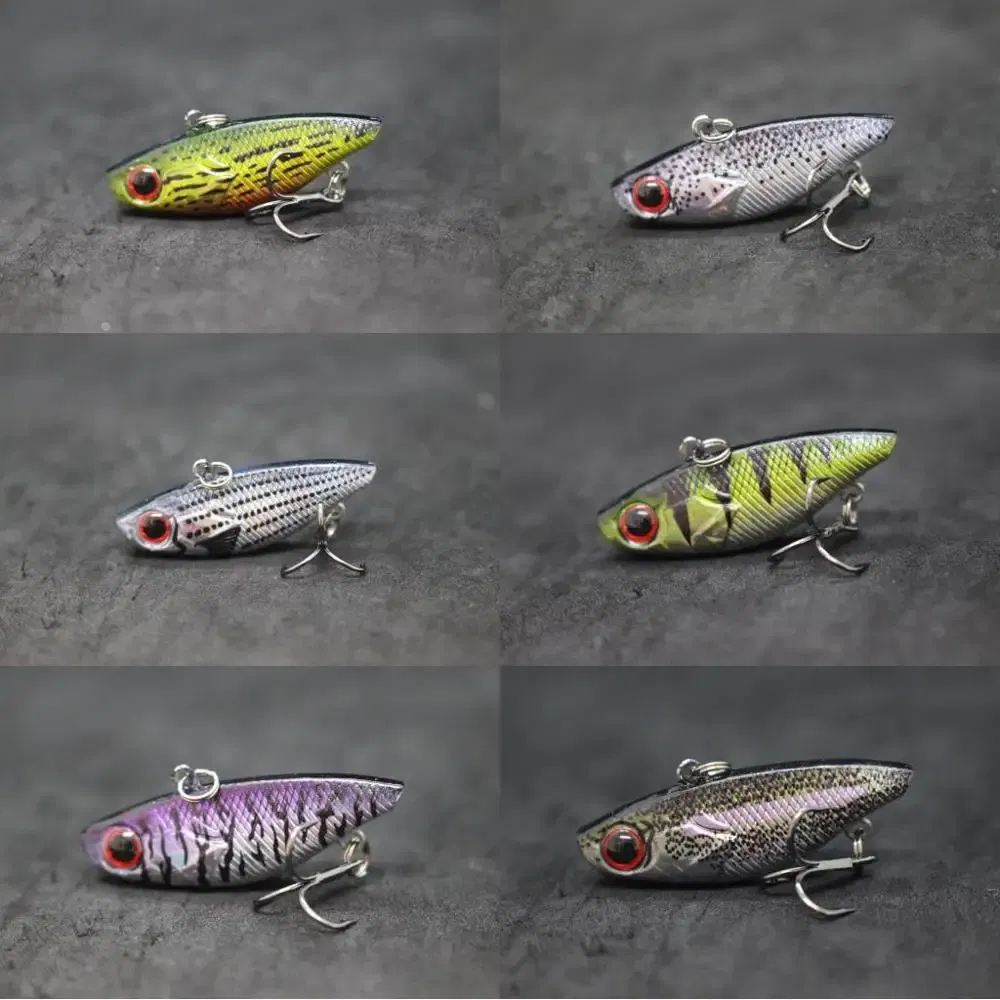Color: Multi-Colored - wLure Fishing Lure Lipless VIB 4cm 4.6g Tiny Hard Lure Carp Fishing Fly Fishing Bait Tail Hook Sinking to Bottom L666