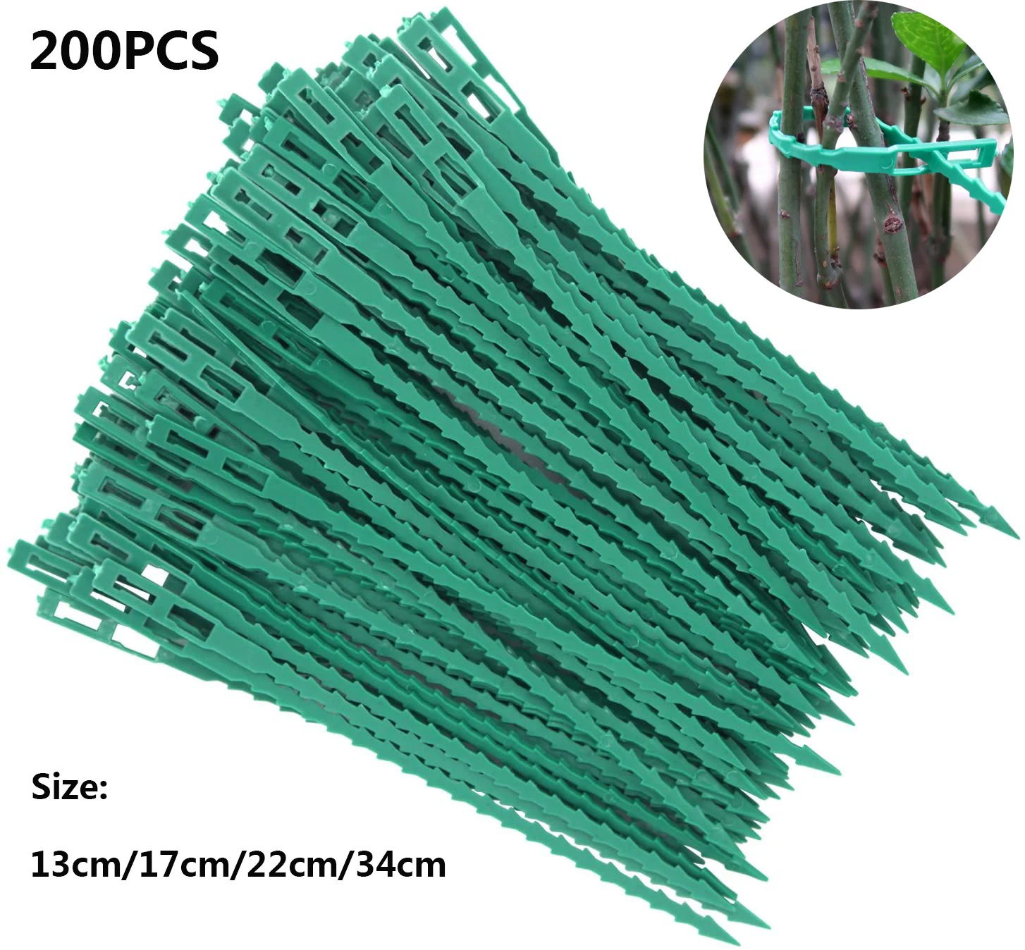 Size: 4XL, Color: Silver - 30/50/100/200Pcs Reusable Garden Cable Ties Plant Support Shrubs Fastener Tree Locking Nylon Adjustable Plastic Cable Ties Tools
