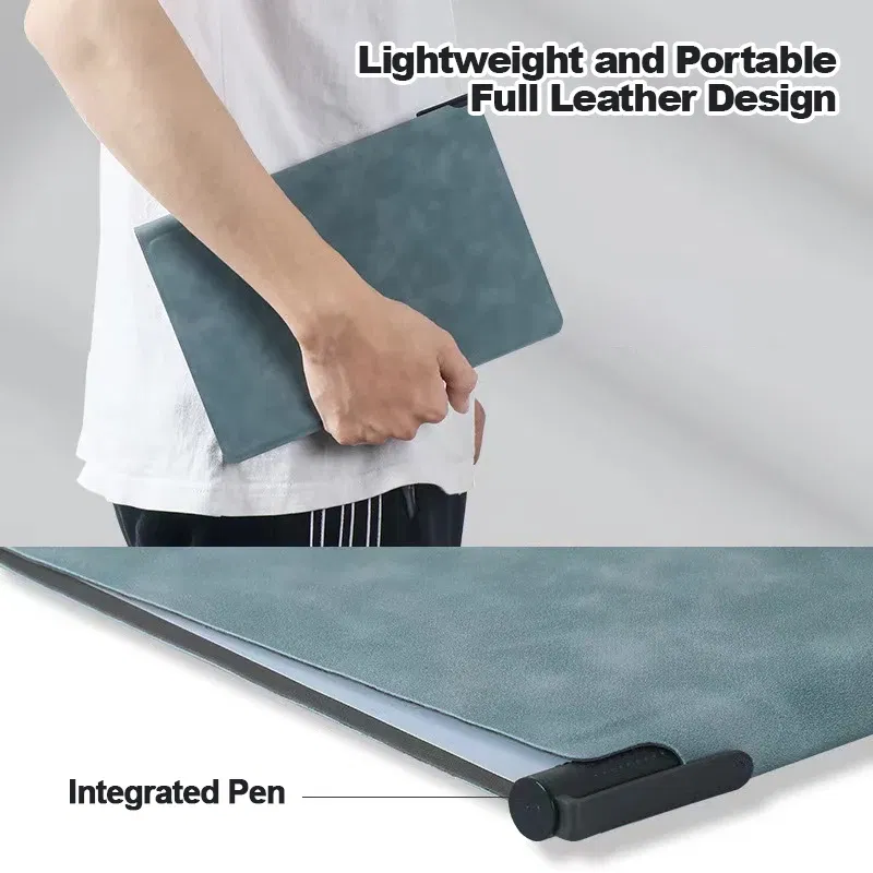 Color: Option 3 - Erasable Whiteboard Notebook A5 Leather Portable Drafting Notebook Writing Board Desktop Memo Pad