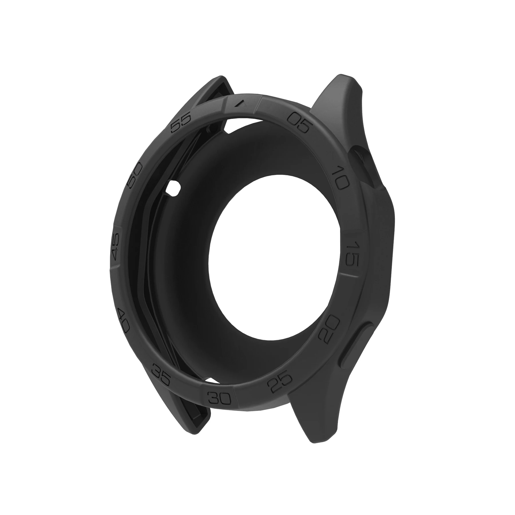 Color: Lazurite, Dial Diameter: 2 - 3.9 Inches - Soft Silicone Case For Huawei Watch GT 4 46mm Hollow Watch Shell Flexible and Durable Watch Protection Accessories