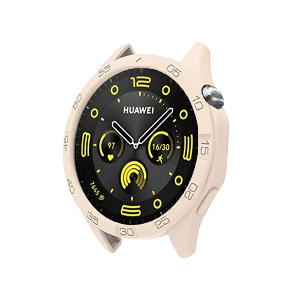 Color: Lazurite, Dial Diameter: 2 - 3.9 Inches - Soft Silicone Case For Huawei Watch GT 4 46mm Hollow Watch Shell Flexible and Durable Watch Protection Accessories