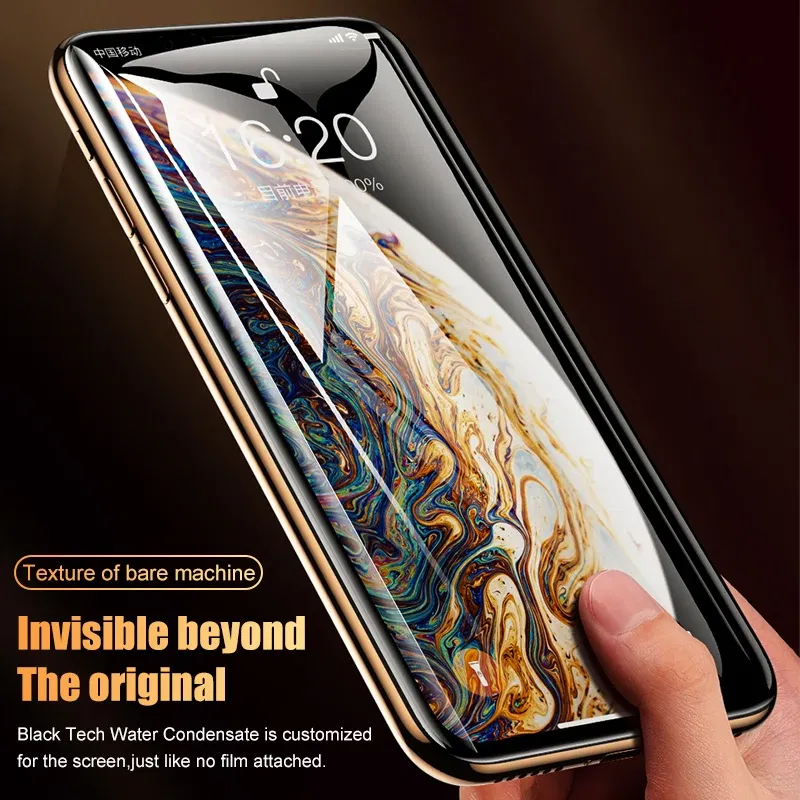Color: Lucent - Protective Hydrogel Film for iPhone XS Max X XR Screen Protector for iPhone XR X XS Max (Not Glass) Protection Protect Foil Film