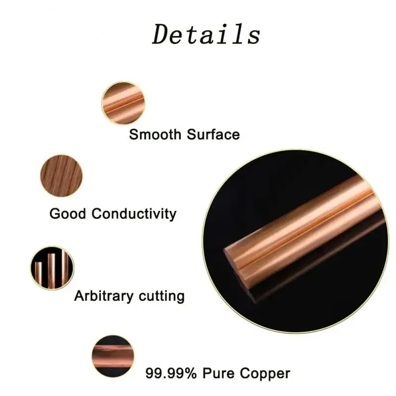 Color: Blue, Specification: 25mm - 1pcs Copper Round Bar Metal Rod Milling Metalworking 3mm 4mm 5mm 6mm 8mm-30mm Length50mm-300mm Copper Rod