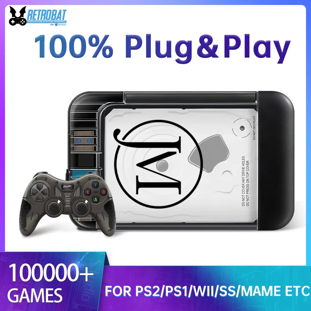 Color: Blue, Ships From: CHINA, Bundle: Bundle 5 - JMachen Hyper Base RB2 Portable Retrobat External Game HDD 100000+Games For PS2/PS1/Wii/PSP/N64/MAME/DC/SS For Laptop/PC/Windows