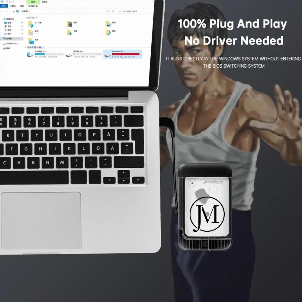 Color: Blue, Ships From: CHINA, Bundle: Bundle 5 - JMachen Hyper Base RB2 Portable Retrobat External Game HDD 100000+Games For PS2/PS1/Wii/PSP/N64/MAME/DC/SS For Laptop/PC/Windows