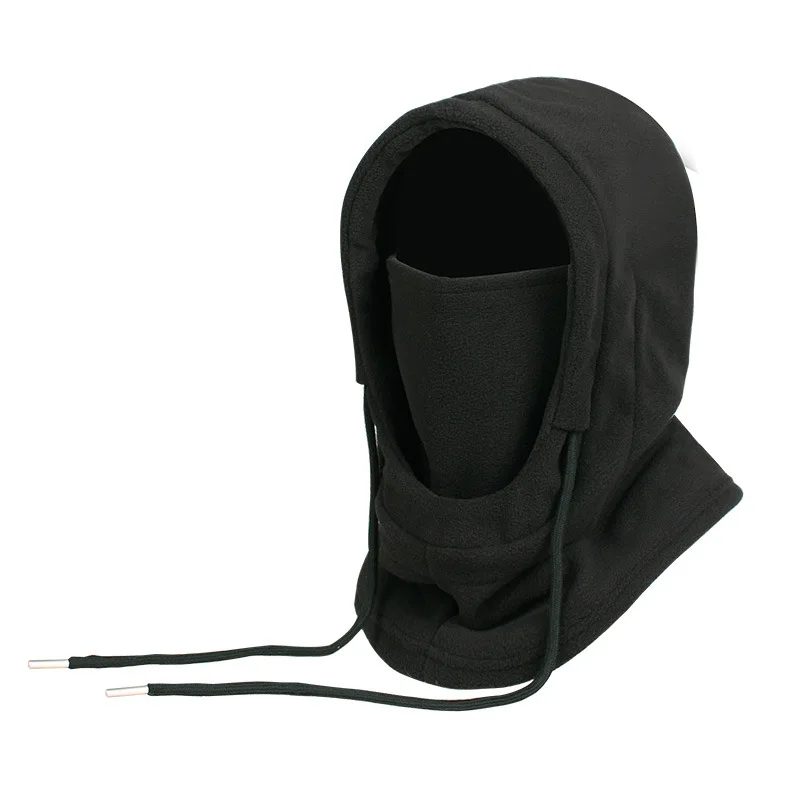 Color: GRAY - Warm Fleece Balaclava for Men Women Winter Face Mask Neck Warmer Hooded Cap Windproof Thermal Head Cover Beanies Bandana