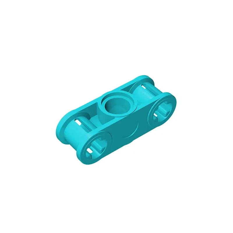 Color: light yellow - MOC PARTS GDS-935 Technical, Axle and Pin Connector Perpendicular 3L with Center Pin Hole compatible with lego 32184