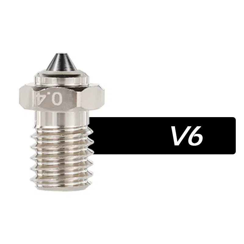 Color: Red, Size: 0.4mm - Mellow DLC Hardened Steel & Copper Wear Resistant Bimetal HC Nozzle For V6 / Volcano /Mk8 Hotend Neptune4 K1 Nozzle 3D Printer