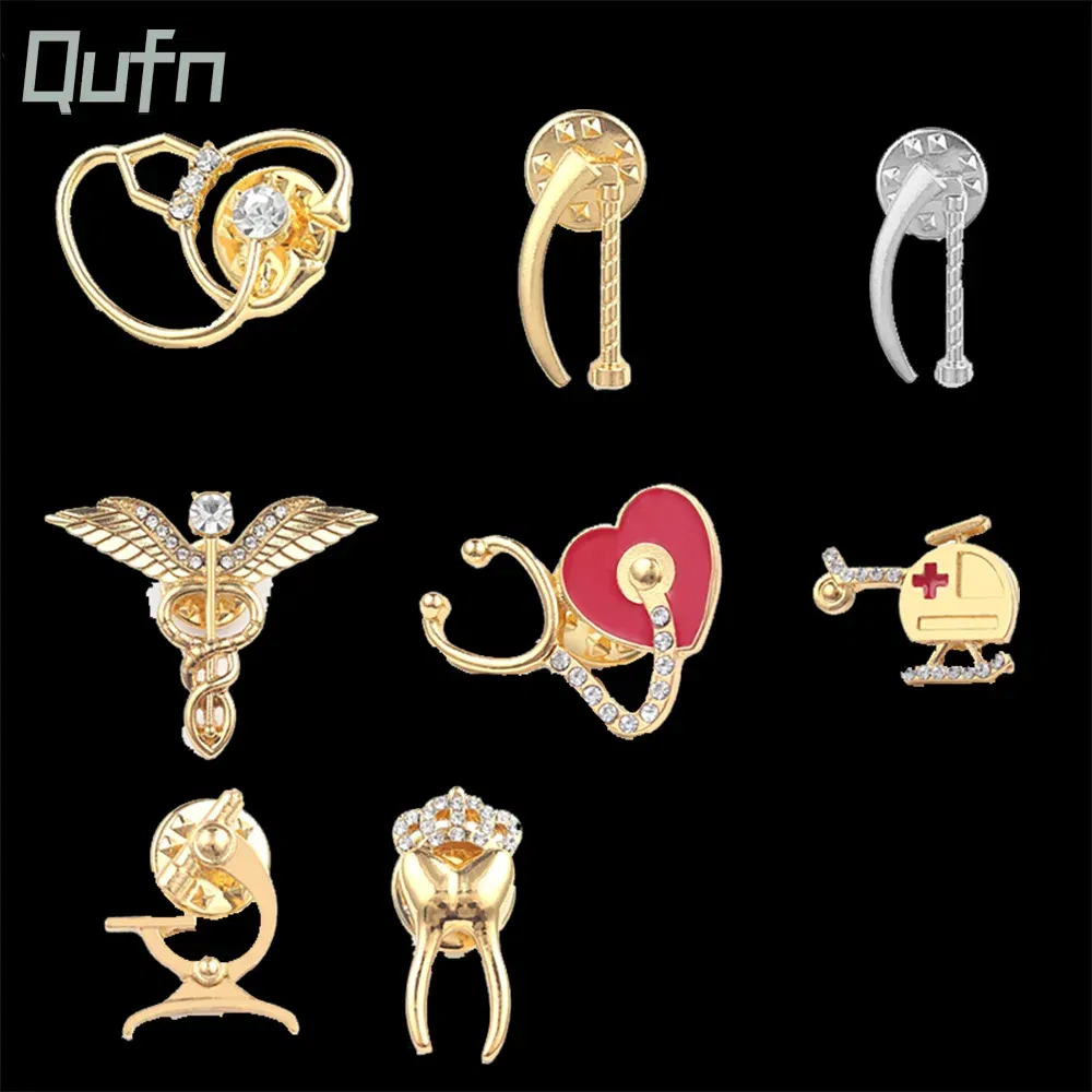 Metal color: Platinum Plated, Ships From: CHINA - Medical Pins Icons Medical Helicopter Intestine Tissue Blood Capillary Biology Chemistry Brooches Nursing Accessories And Gifts