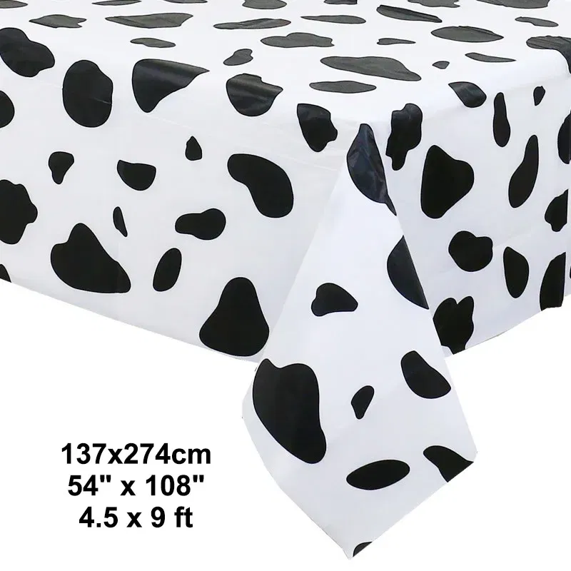 Color: plum - Cow Party Supplies Standing Cow Balloon 40inch Number Balloon Cow Print Latex Balloon Children's Farm Birthday Party Decoration