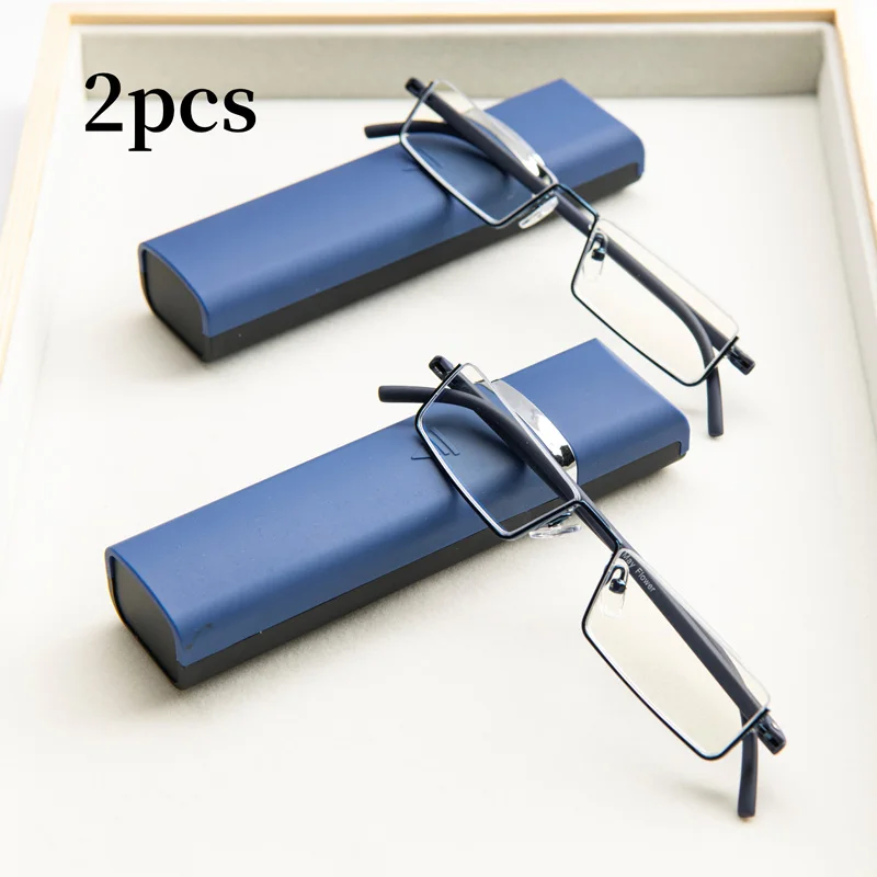 Frame Color: black, Eye Prescription: +300 - 2Pcs Suit Anti-blue Light Reading Glasses Ultralight TR90 Sport Presbyopia Eyeglasses Women Men Far Sight Eyewaer With Case +1.2