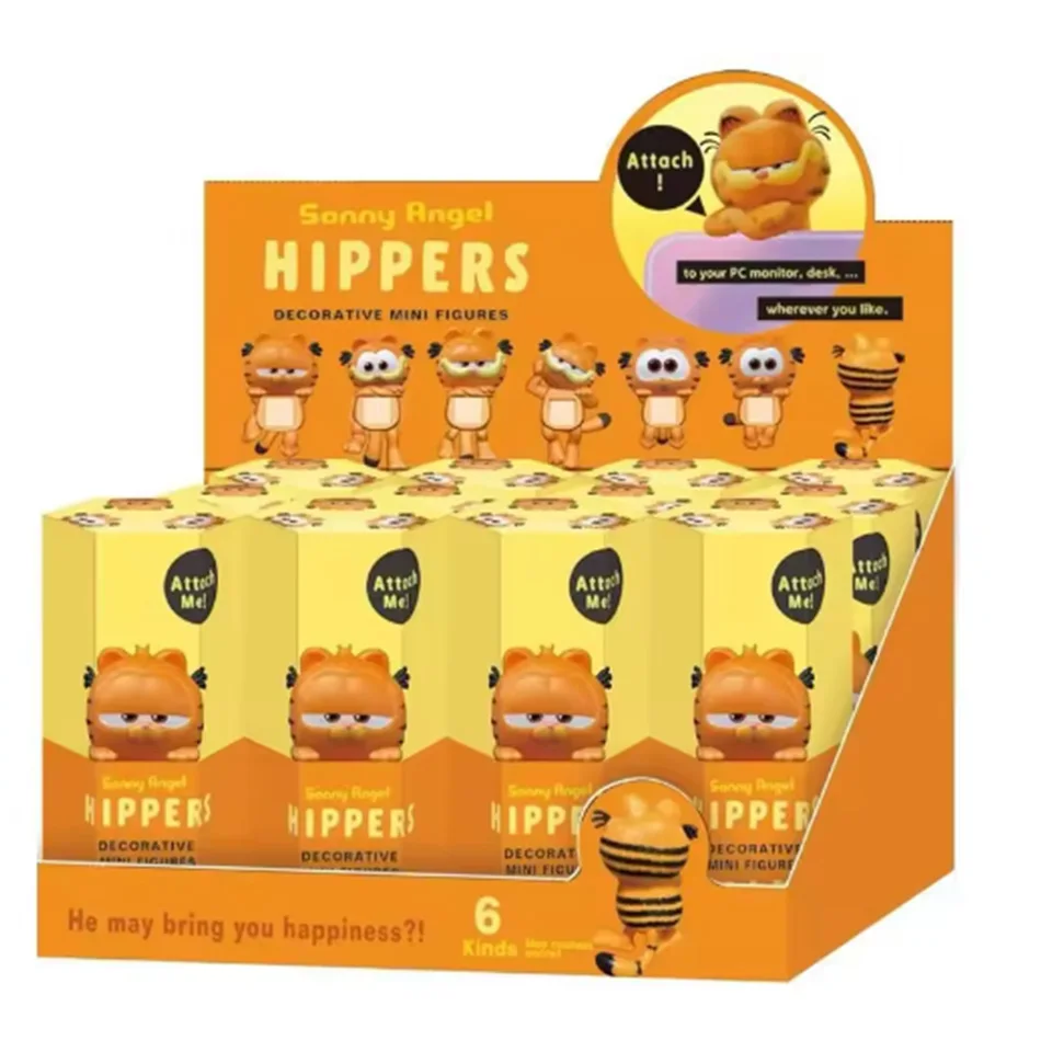 Color: green - Nieuwe Garfield Sonny Angel Blind Box Capybara Anime Figuren Ornamenten Poppen Fans Kinderen Kerstcadeau