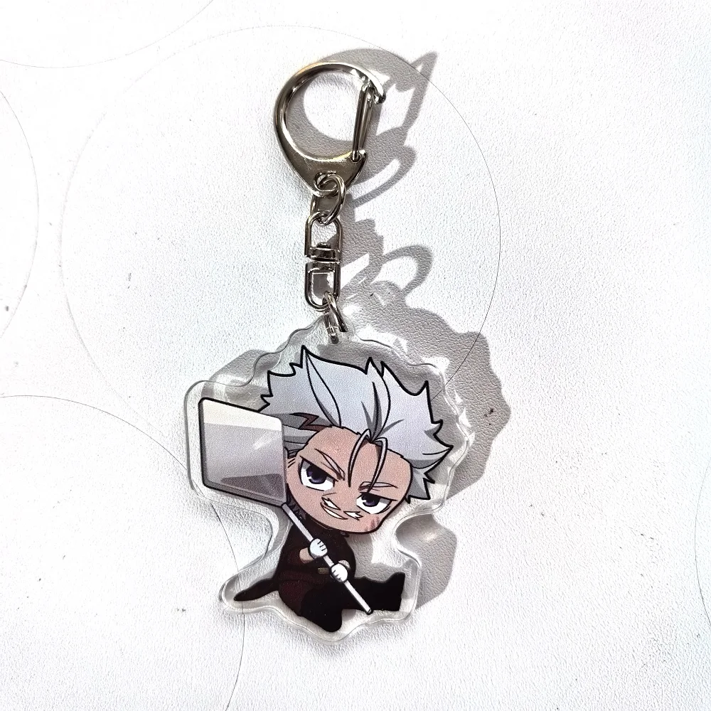Color: Yellow, Size: 6 cm - Anime Bungou Stray Dogs Arcylic Keychain Atsushi Nakajima Dazai Flower Key Chain Women Men Accessories Bag Pendant Chaveio Gifts