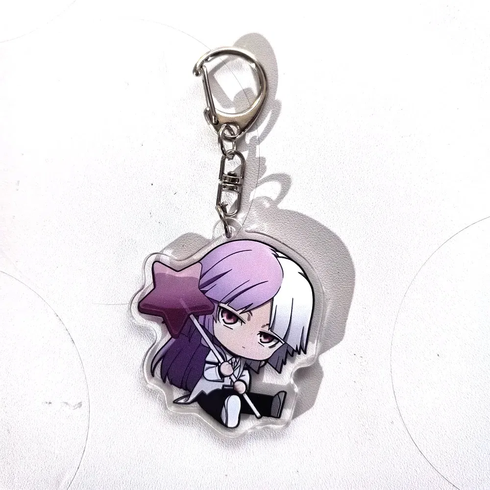 Color: Yellow, Size: 6 cm - Anime Bungou Stray Dogs Arcylic Keychain Atsushi Nakajima Dazai Flower Key Chain Women Men Accessories Bag Pendant Chaveio Gifts